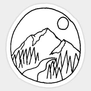 Mountain View Sticker
